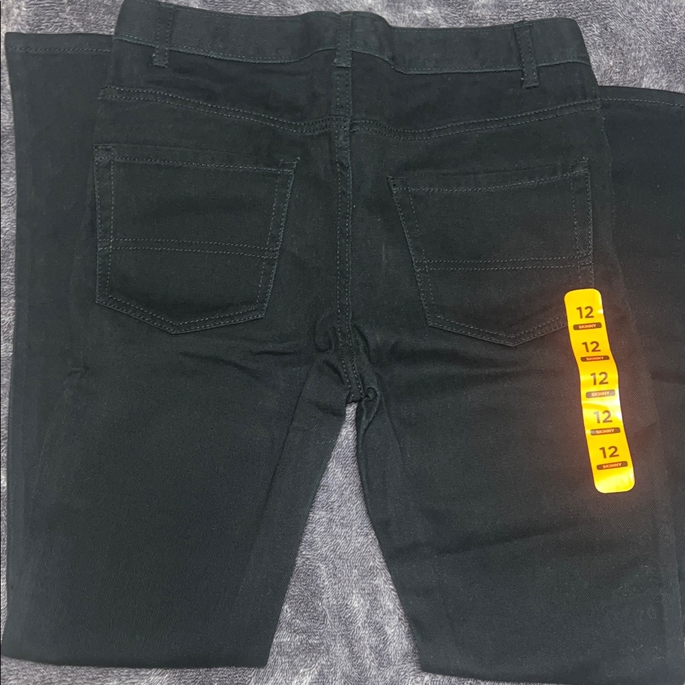 The Children's Place Black Kids Jeans - Back Pocket Design